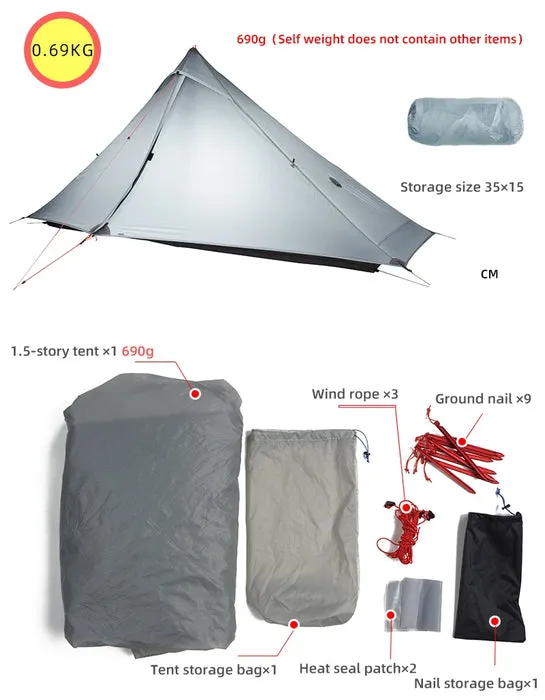 3F UL LanShan 1 Ultralight Tent (3 Season)