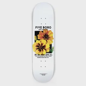 5Boro Skateboards - 8.25 Flower Seed Yellow Skateboard Deck