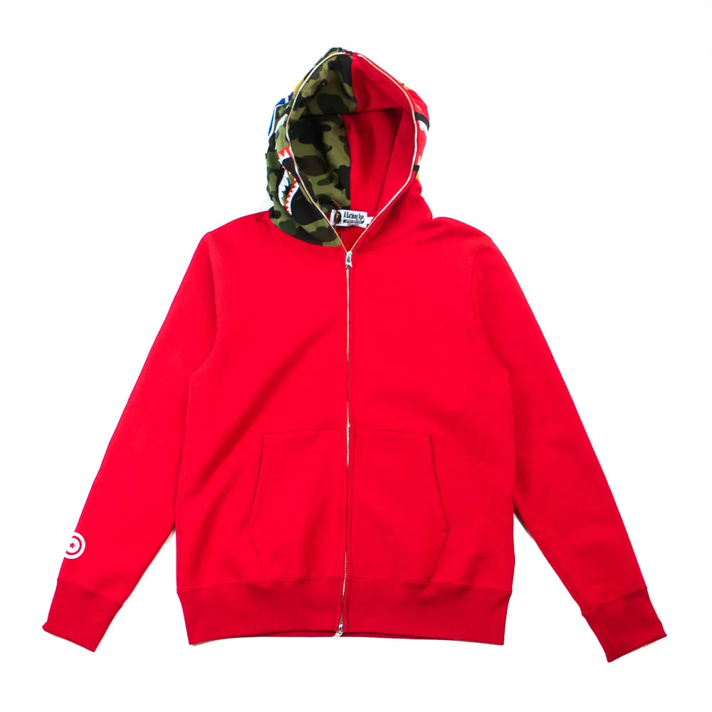 ABC Shark Full Zip Hoodie (Red)