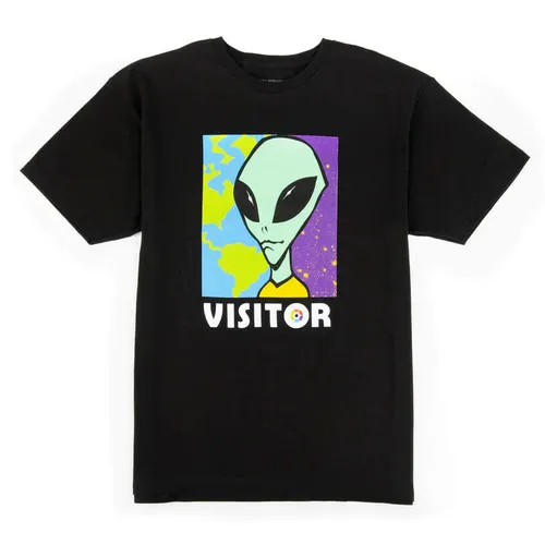 Alien Workshop Skateboards T Shirt Visitor Tourist Black