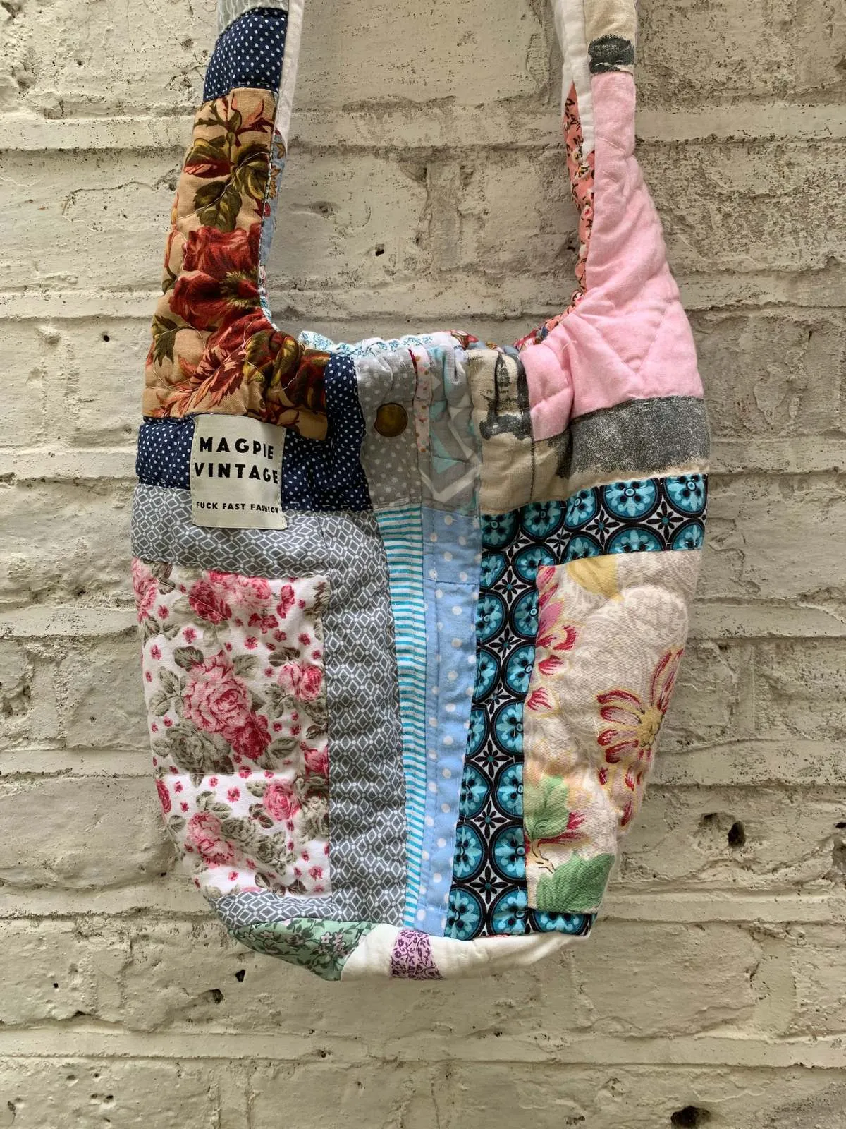 Andie Patchwork Quilt Small Bag - Pink/Blue