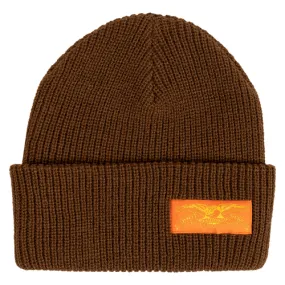 Anti Hero Skateboards Beanie Stock Eagle Label Brown/Orange/Yellow