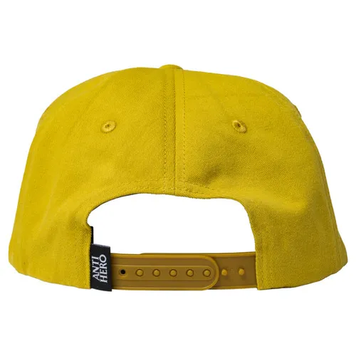 Anti Hero Skateboards Hat Basic Pigeon Round Snapback Mustard