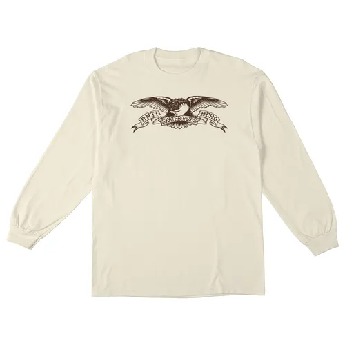 Anti Hero Skateboards Longsleeve Shirt Basic Eagle Natural/Brown