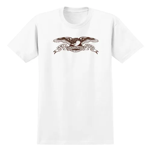 Anti Hero Skateboards Shirt Basic Eagle White/Brown