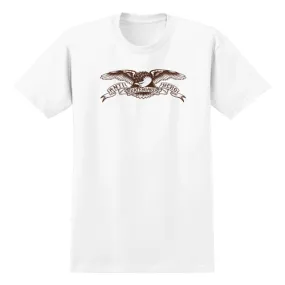 Anti Hero Skateboards Shirt Basic Eagle White/Brown