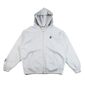 Ape Head One Point Shark Zip Hoodie (Gray)