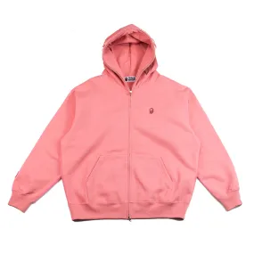 Ape Head One Point Shark Zip Hoodie (Pink)