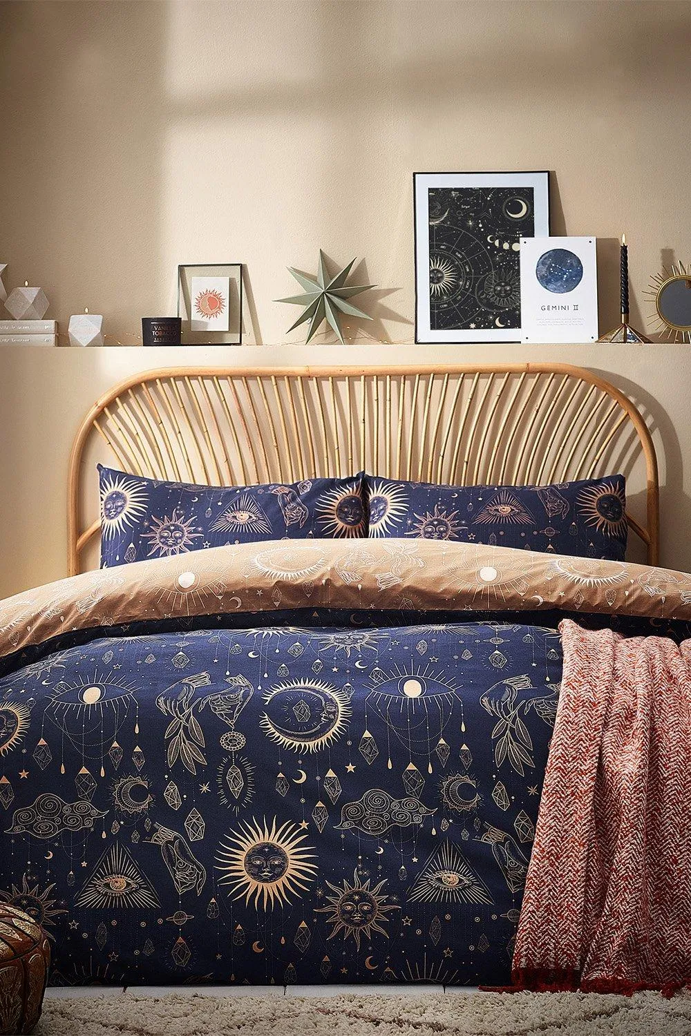 Bedding | Constellation Celestial Reversible Duvet Cover Set | Furn