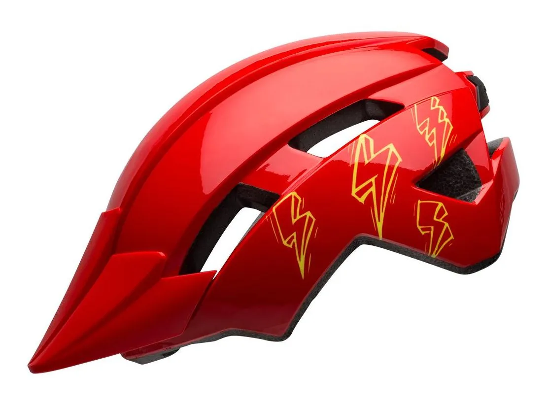 Bell Sidetrack II MTB Helmet - Child - Red Bolts