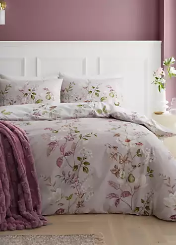 Bianca Francesca Floral 100% Cotton 200 Thread Count Duvet Cover Set | Kaleidoscope