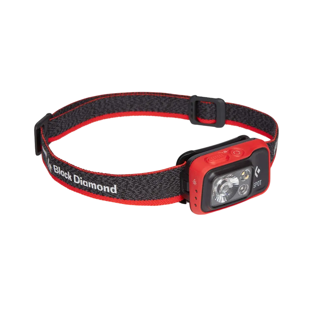 Black Diamond Spot 400 Headlamp - 400 Lumens, Waterproof, Adjustable Beam for Outdoor Adventures