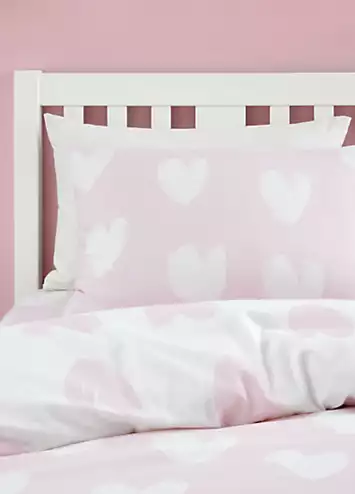 Catherine Lansfield Kids Brushed Cotton Hearts Duvet Cover Set | Kaleidoscope