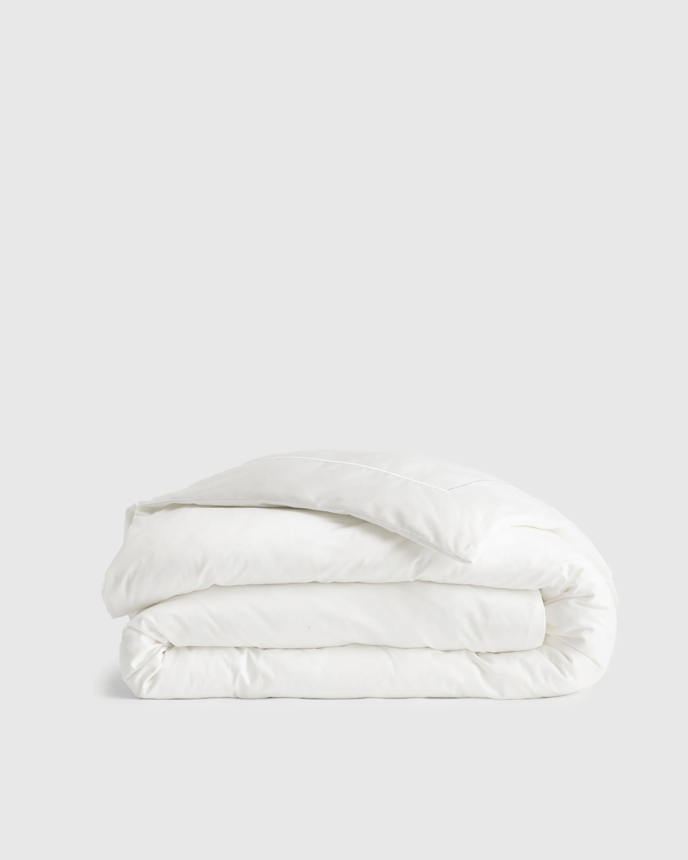 Classic Organic Percale Embroidered Duvet Cover