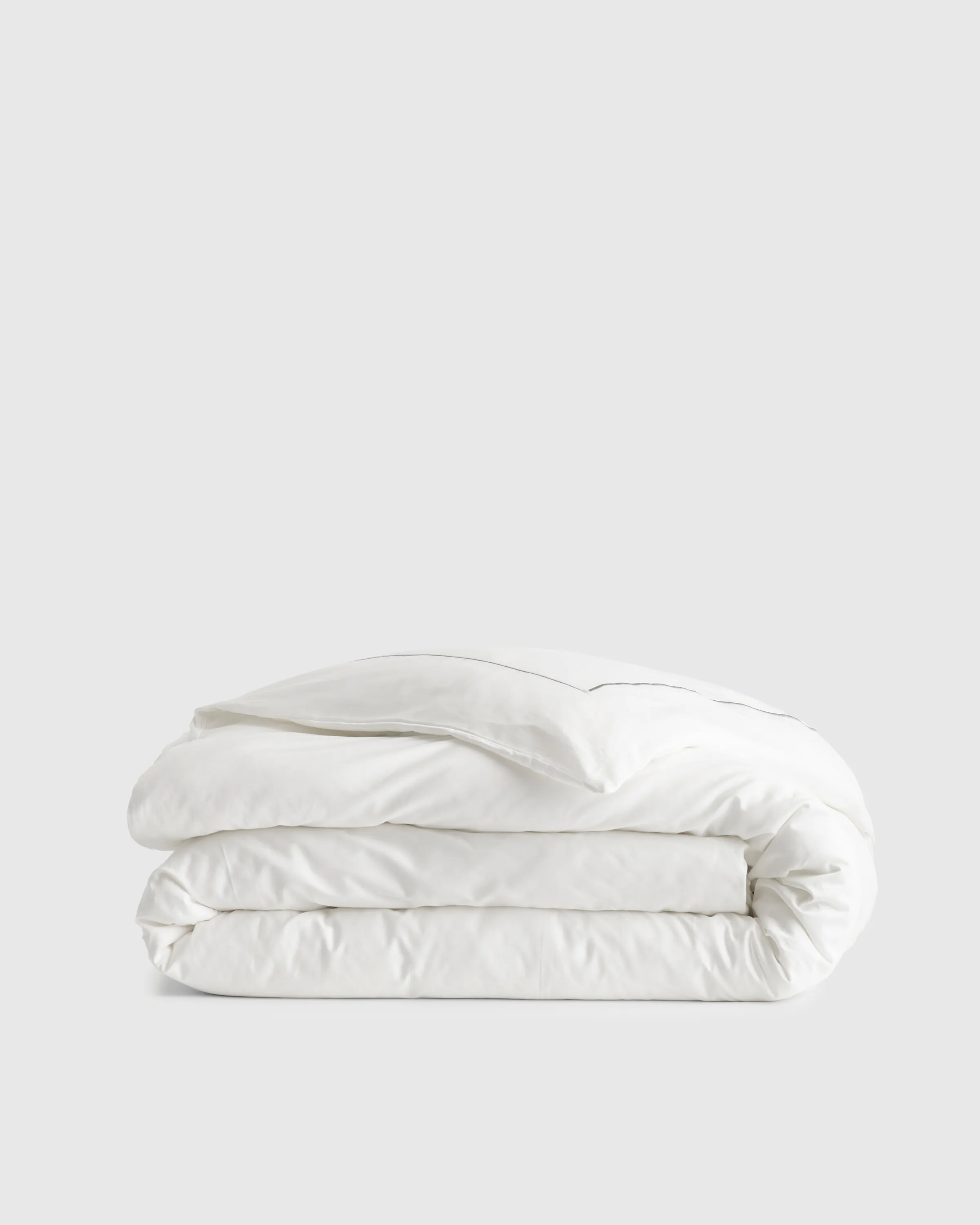 Classic Organic Percale Embroidered Duvet Cover