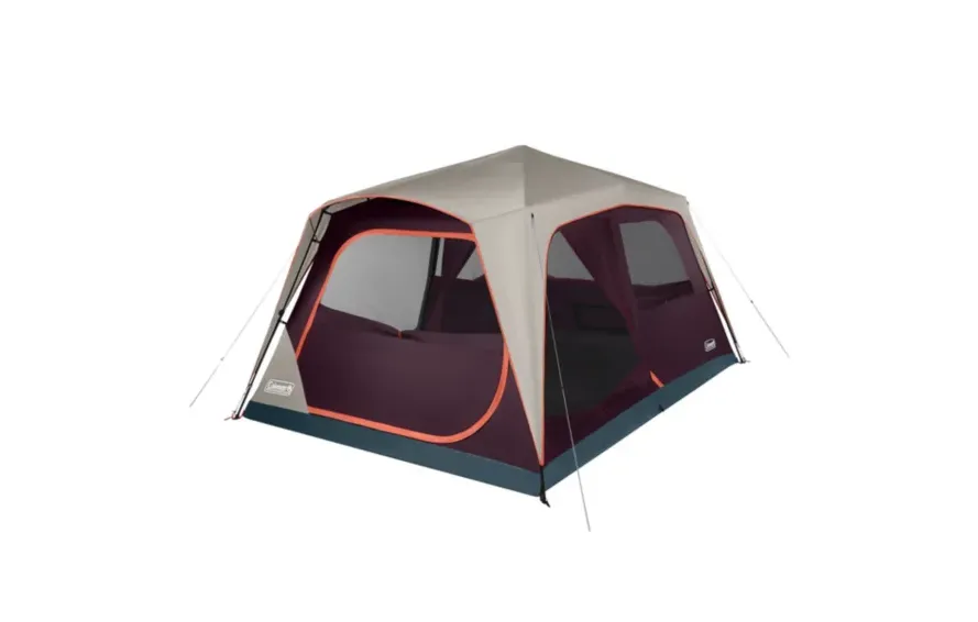 Coleman Skylodge 10-Person Instant Camping Tent, Blackberry