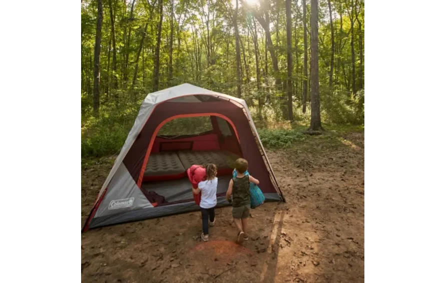 Coleman Skylodge 10-Person Instant Camping Tent, Blackberry