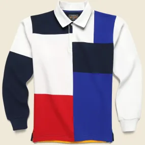 Color Block Rugby Polo - Multi