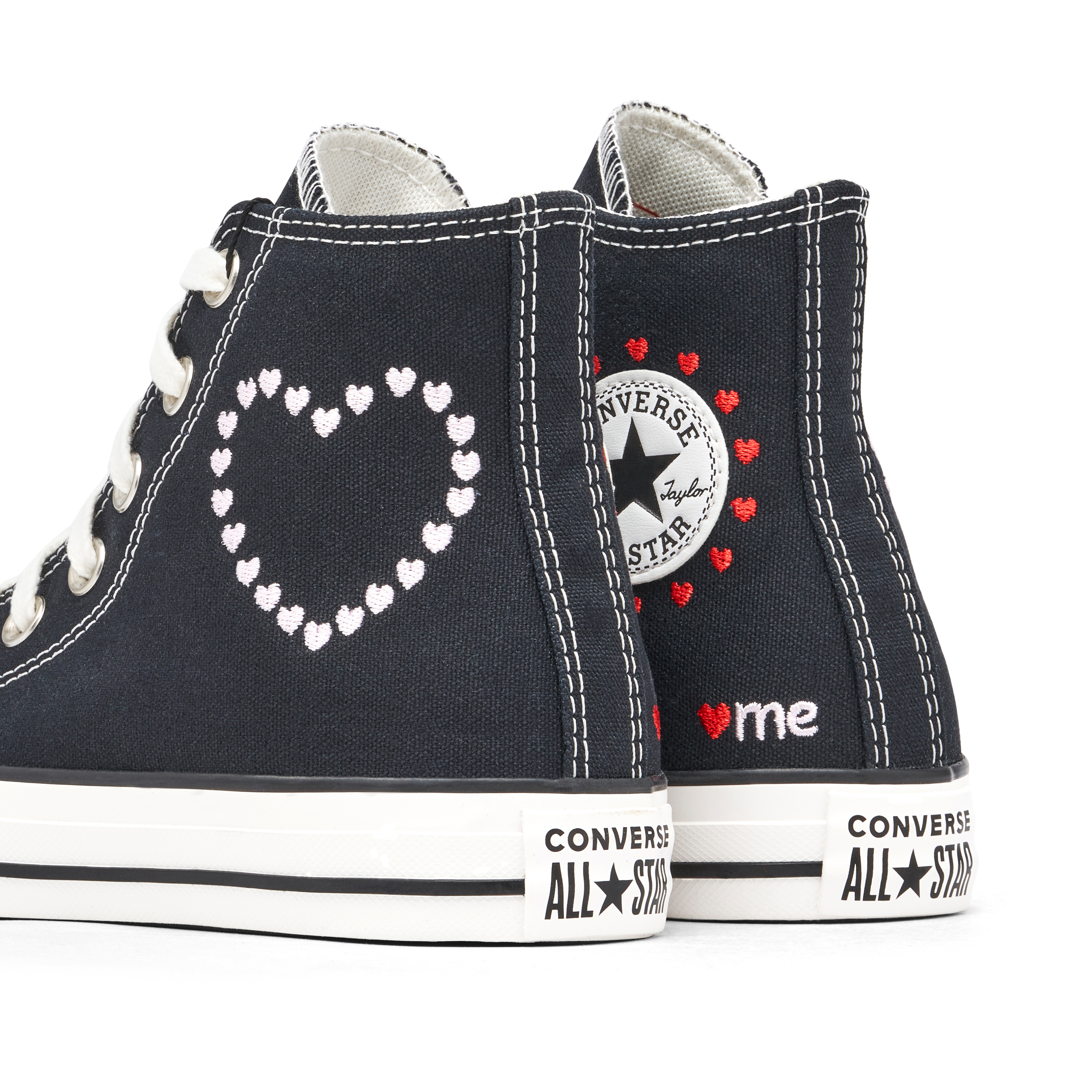 Converse Chuck Taylor All-Star Embroidered Hearts Womens | A01602F/A01602C | Laced