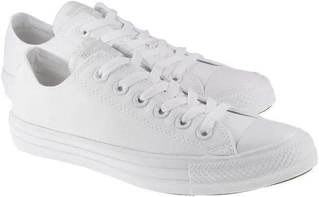 Converse Womens Chuck Taylor All Star Ox Canvas White Monochrome