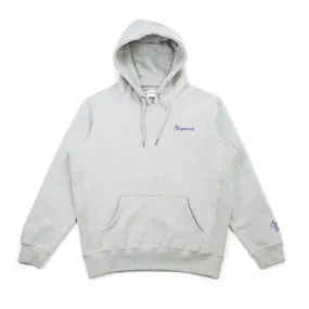 Corporate Chain Stitch Hoodie (Heather Grey/Blue)