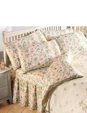 Cottage Garden Fitted Valance Sheet