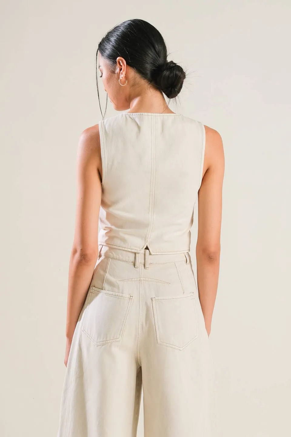 DELICATE HUE TWILL VEST