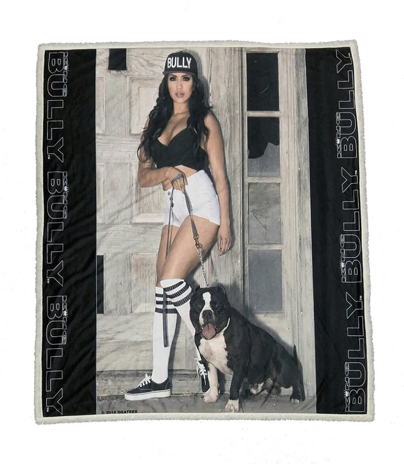 DGA TEES  KING BULLY - Gnarly- 50 x 60 Hyfleece Throw Blanket