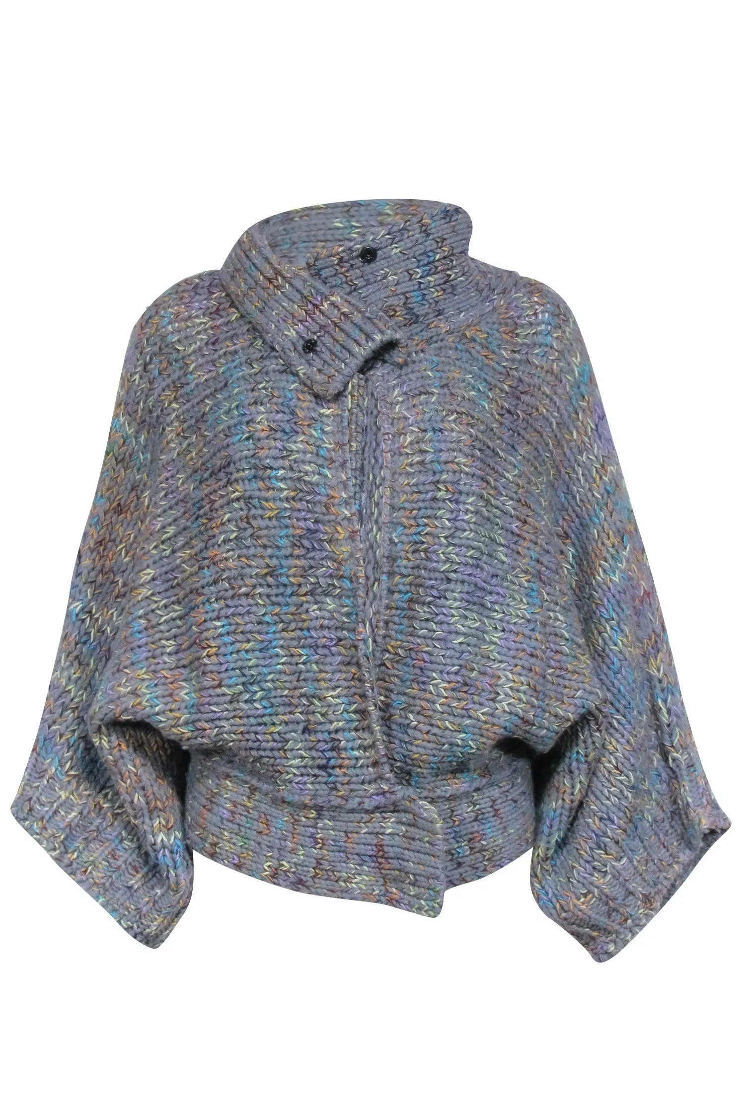 Dries Van Noten - Blue & green Multicolor Mix Knit Cardigan Sz M