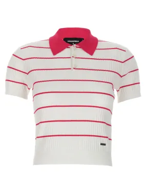 Dsquared2    Dsquared2 'Striped' Polo Shirt