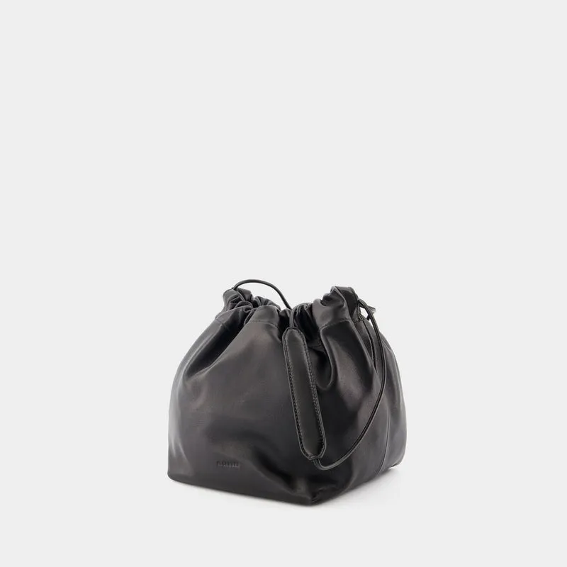 Dumpling Shoulder Bag - Jil Sander - Leather - Black