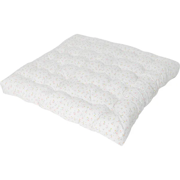 E&E Sadie Play Mattress, White Ditsy/Blush