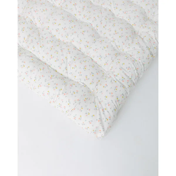 E&E Sadie Play Mattress, White Ditsy/Blush