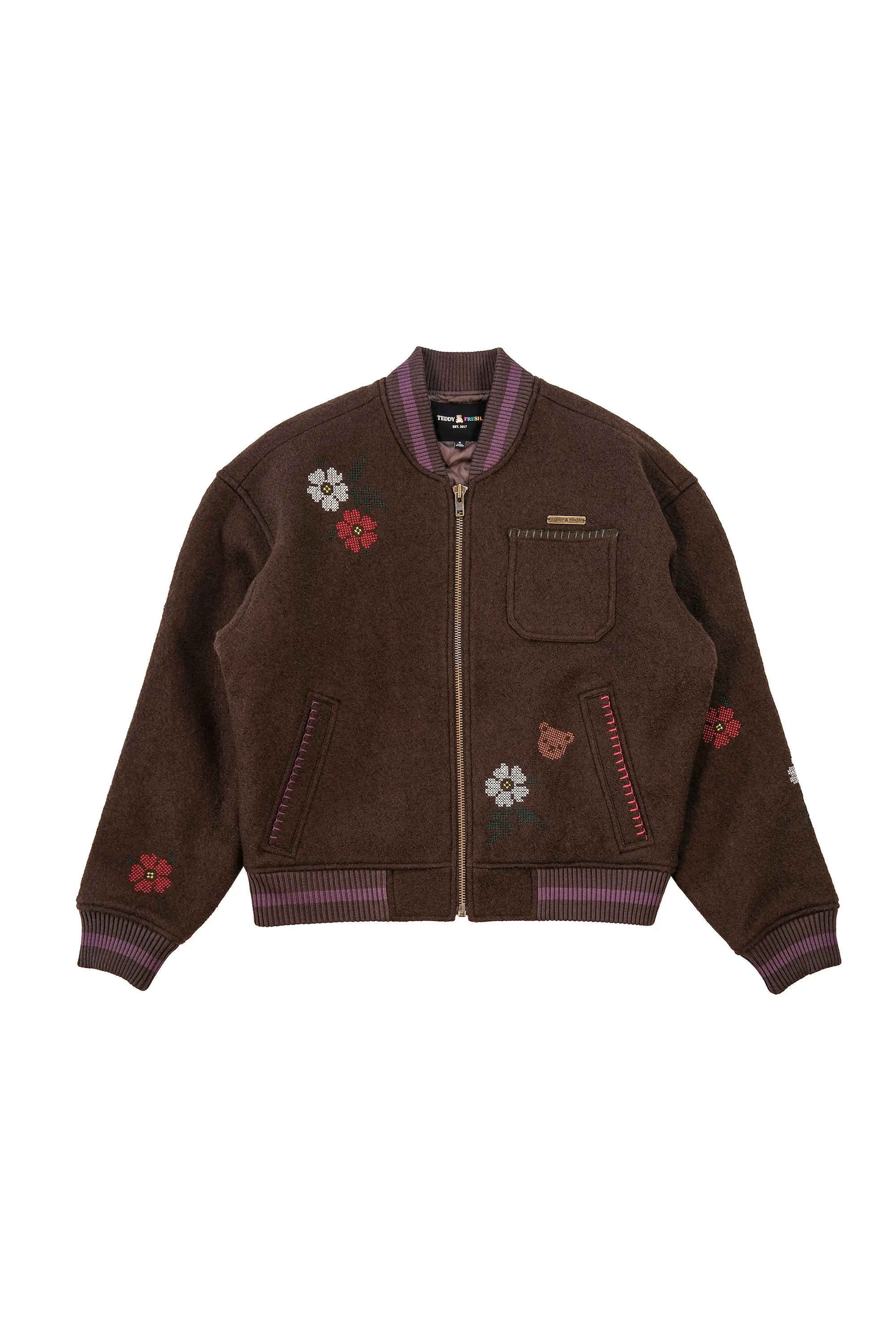 Embroidered Bomber Jacket