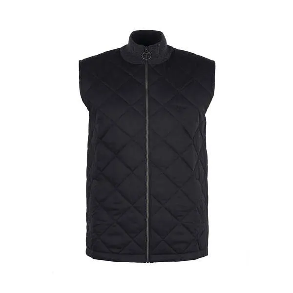 Essential Box Quilt Gilet - Charcoal Marl