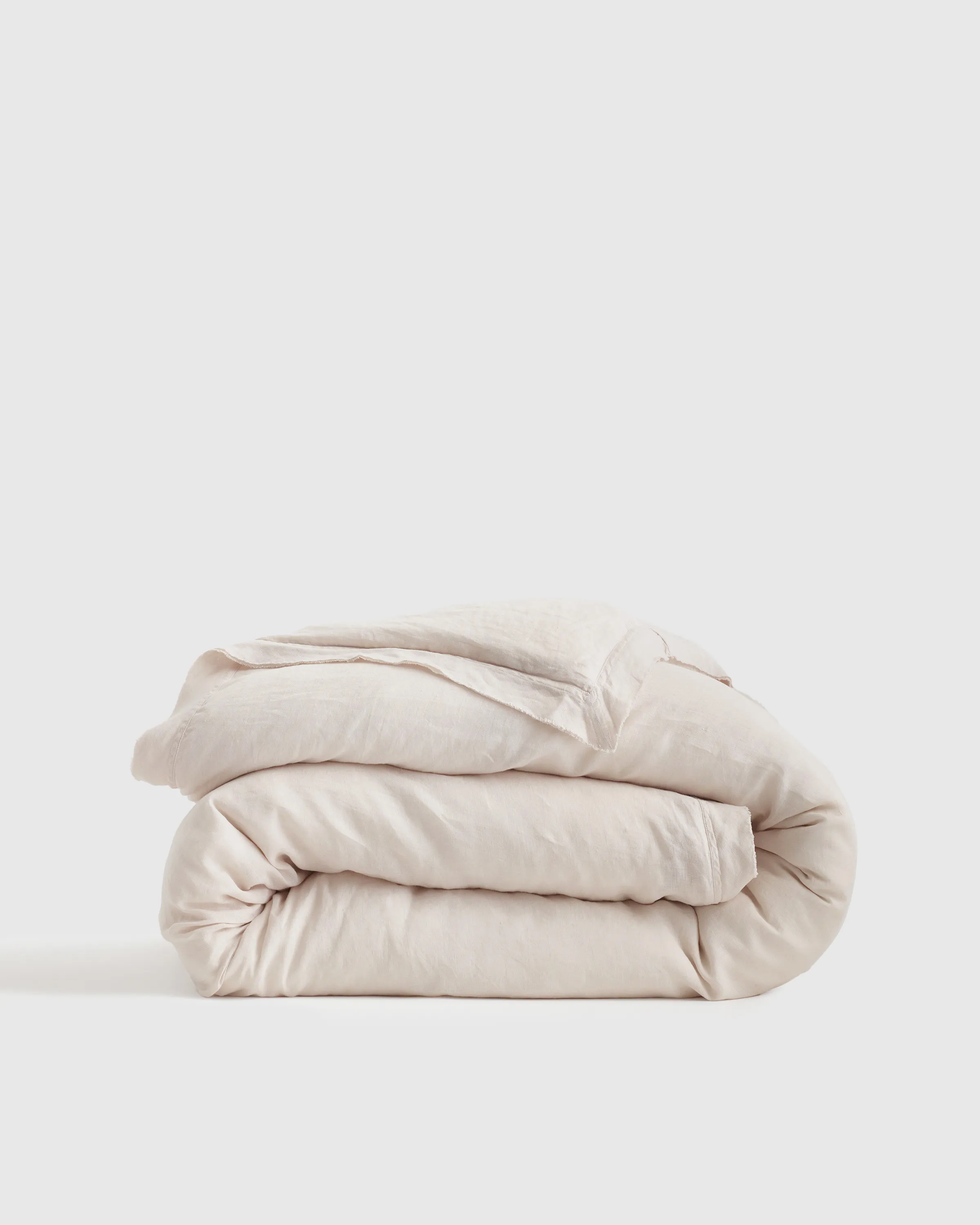 European Linen Double Flange Duvet Cover