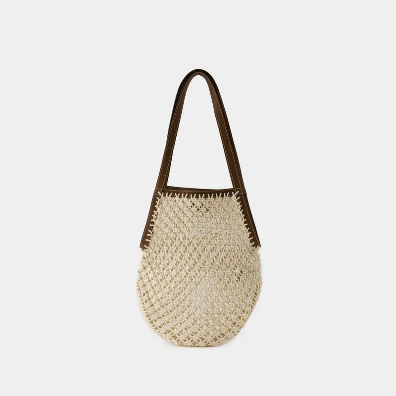 Filet Shoulder Bag - Vanessa Bruno - Cotton - Beige