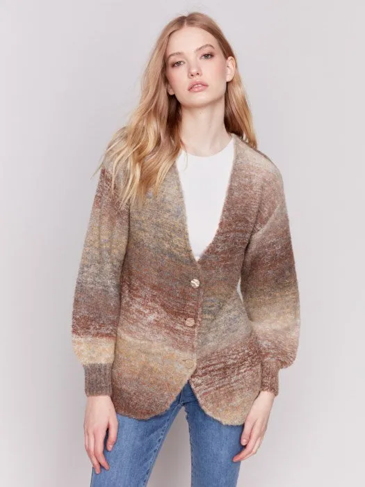 FINAL SALE Charlie B C2747 Boucle Knit Cardigan