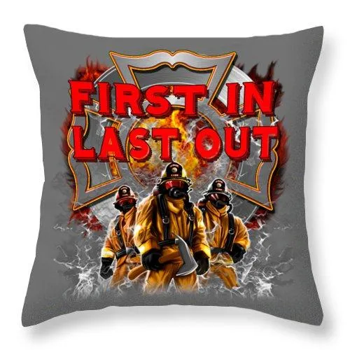 First In Last Out - Throw Pillow