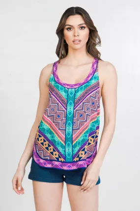 Freemarket Geometric Print Tank