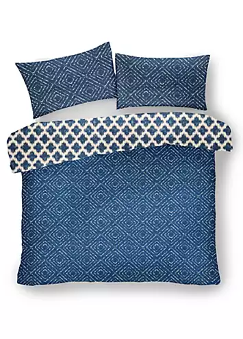 Gaveno Cavailia Indigo Diamonds Blue Duvet Cover Set | Kaleidoscope