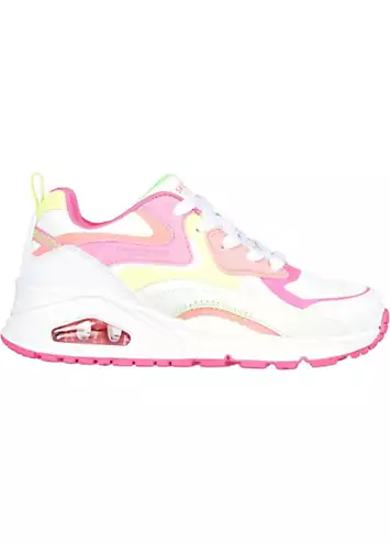 Girls White Uno Gen1 Colour Surge Trainers by Skechers | Look Again