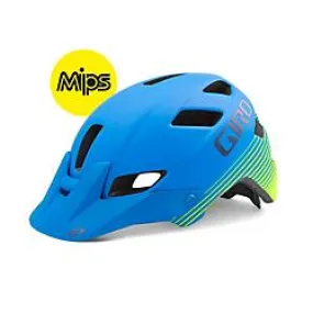 Giro Feature MIPS XC Helmet - Matt Blue-Lime