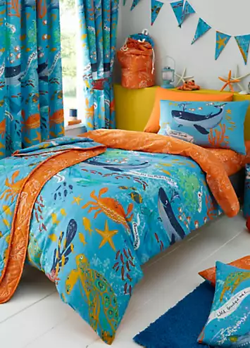 Happy Linen Co. Ocean Friends Reversible Duvet Cover Set | Kaleidoscope