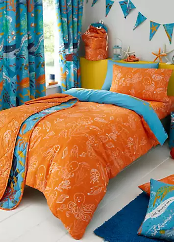 Happy Linen Co. Ocean Friends Reversible Duvet Cover Set | Kaleidoscope