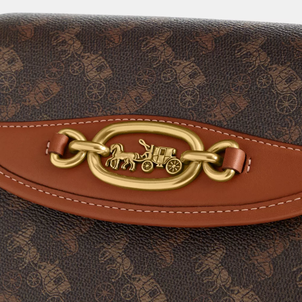 HARLEY CROSSBODY BAG WITH HORSE AND CARRIAGE PRINT