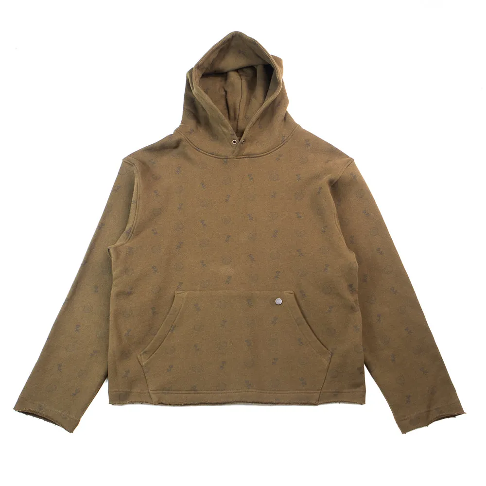 HTG Raw Edge Hoodie (Brown)