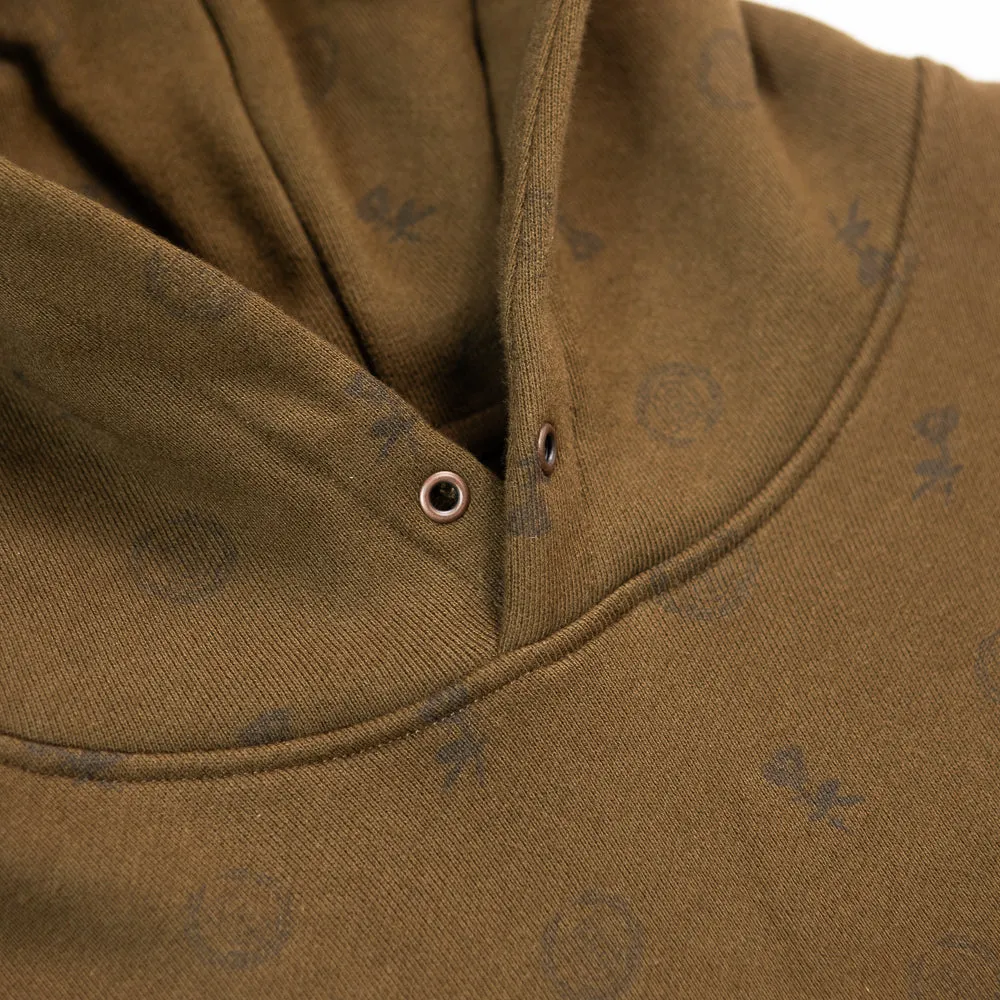 HTG Raw Edge Hoodie (Brown)