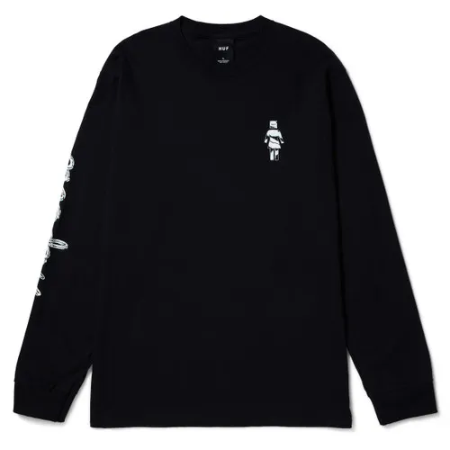 Huf X Girl Skateboards Longsleeve Shirt Chrome Black