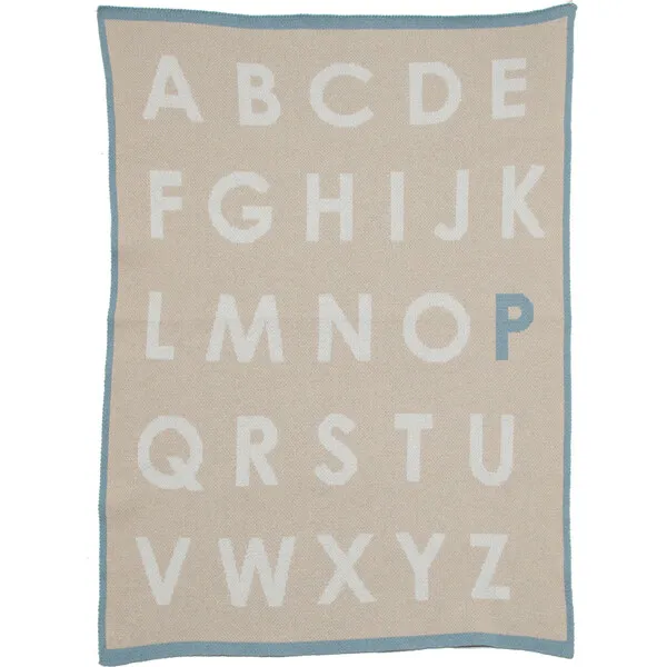 in2green Personalized Baby ABC Blanket, Rain